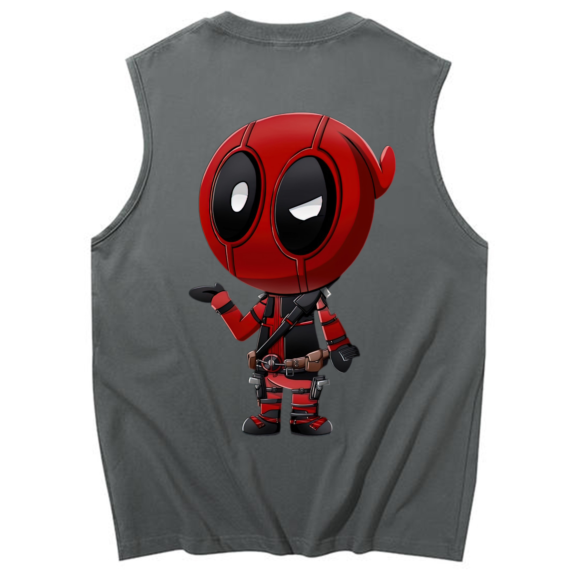 （画像用） Deadpool デッドプール コットン100％タンクトップ（背面プリント）